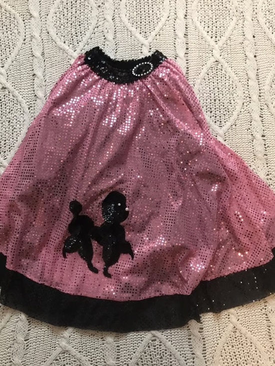 Dresses & Skirts - miss sock hop sequin poodle skirt with full tulle skirt - can fit girls large -